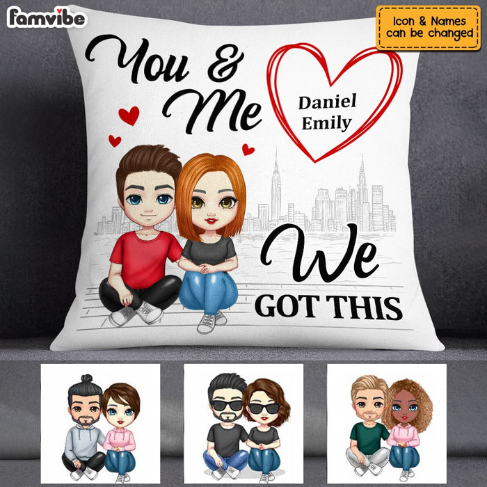 Personalized Couple You And Me Pillow JL166 23O53 1