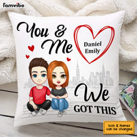 Personalized Couple You And Me Pillow JL166 23O53 thumb 1