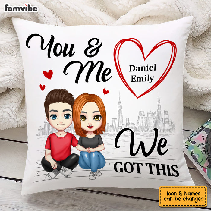 Personalized Couple You And Me Pillow JL166 23O53 1