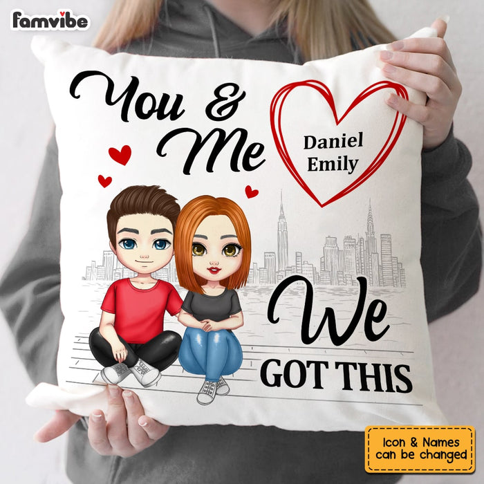 Personalized Couple You And Me Pillow JL166 23O53 1