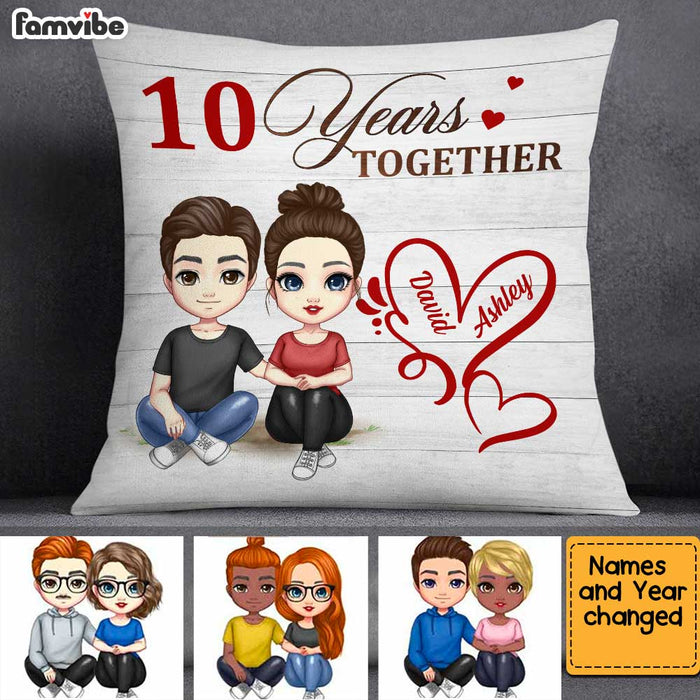 Personalized Anniversary Together Pillow JL168 23O34 1