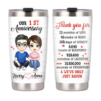 Personalized Anniversary Steel Tumbler JL161 85O28 thumb 1