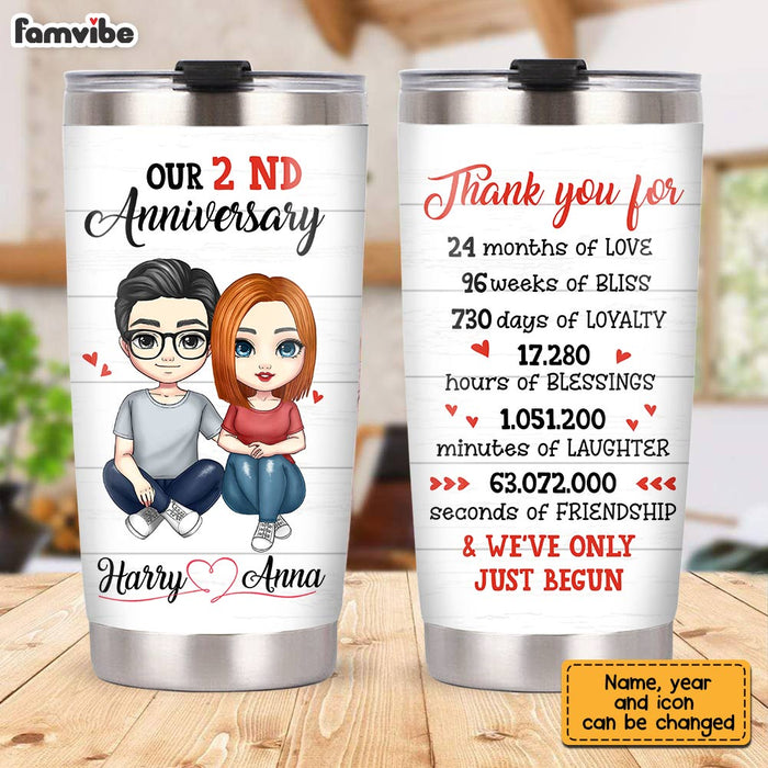 Personalized Anniversary Steel Tumbler JL161 85O28 1