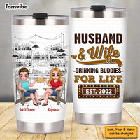 Personalized Anniversary Couple Steel Tumbler JL181 85O47 thumb 1