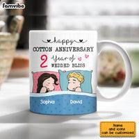 Personalized Cotton Anniversary Sleep Couple Mug JL161 32O28 thumb 1