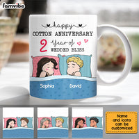 Personalized Cotton Anniversary Sleep Couple Mug JL161 32O28 thumb 1