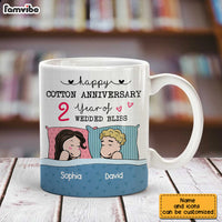 Personalized Cotton Anniversary Sleep Couple Mug JL161 32O28 thumb 1