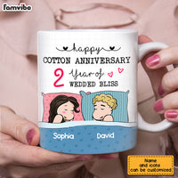 Personalized Cotton Anniversary Sleep Couple Mug JL161 32O28 thumb 1