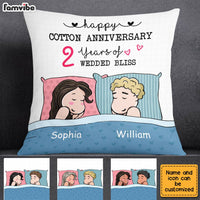 Personalized Cotton Anniversary Sleep Couple Pillow JL184 32O28 thumb 1