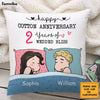 Personalized Cotton Anniversary Sleep Couple Pillow JL184 32O28 1