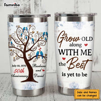 Personalized Anniversary Love Tree Steel Tumbler JL164 23O47 thumb 1