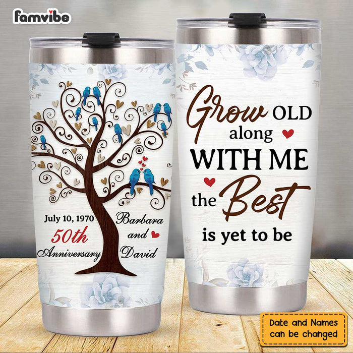 Personalized Anniversary Love Tree Steel Tumbler JL164 23O47 1