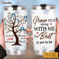 Personalized Anniversary Love Tree Steel Tumbler JL164 23O47 thumb 1
