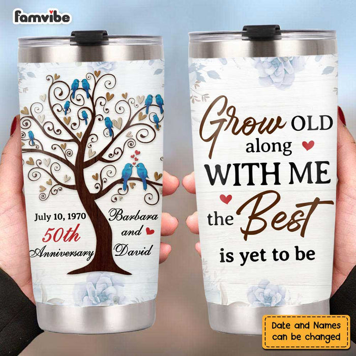 Personalized Anniversary Love Tree Steel Tumbler JL164 23O47 1