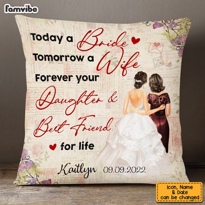 Personalized Mother Of The Bride Wedding Pillow JL192 32O53 1