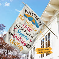 Personalized Family Patio Gardening Garden Flag JN242 85O58 thumb 1