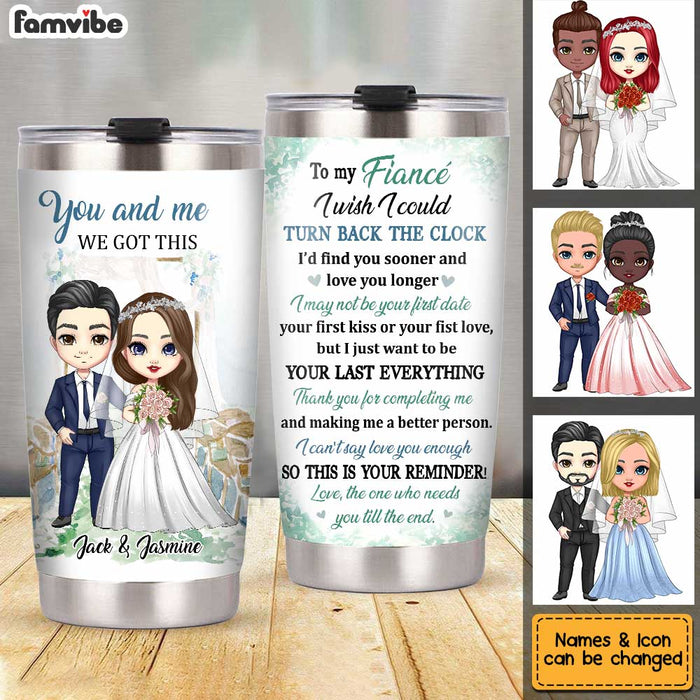 Personalized To My Fiancé Wedding Steel Tumbler JL202 32O34 1