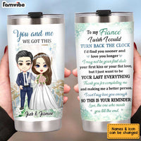 Personalized To My Fiancé Wedding Steel Tumbler JL202 32O34 thumb 1