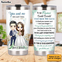 Personalized To My Fiancé Wedding Steel Tumbler JL202 32O34 thumb 1