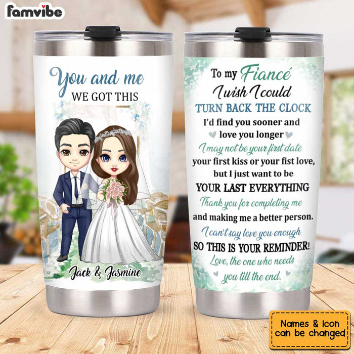 Personalized To My Fiancé Wedding Steel Tumbler JL202 32O34 1