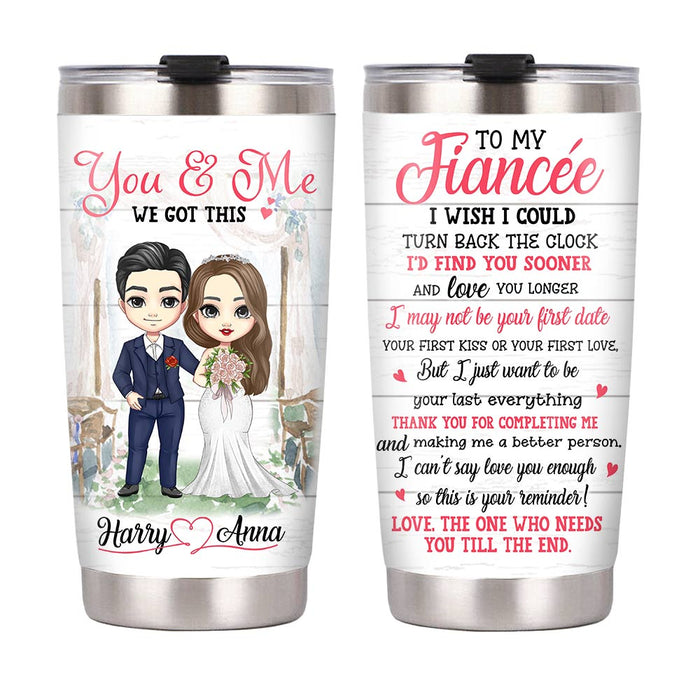 Personalized To My Fiancée Wedding Steel Tumbler JL204 32O28 1