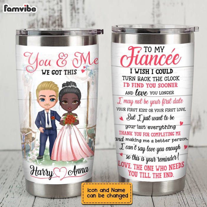 Personalized To My Fiancée Wedding Steel Tumbler JL204 32O28 1
