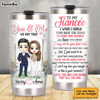 Personalized To My Fiancée Wedding Steel Tumbler JL204 32O28 thumb 1
