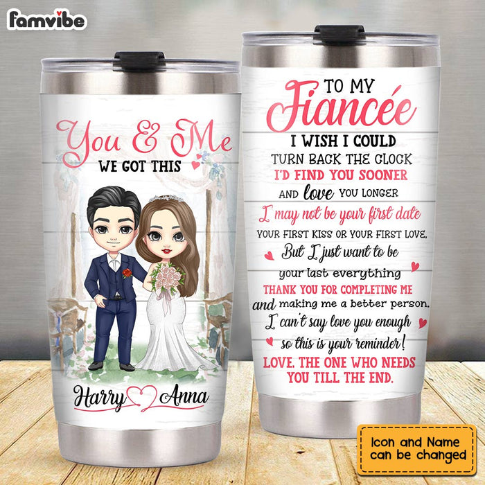 Personalized To My Fiancée Wedding Steel Tumbler JL204 32O28 1