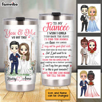 Personalized To My Fiancée Wedding Steel Tumbler JL204 32O28 thumb 1