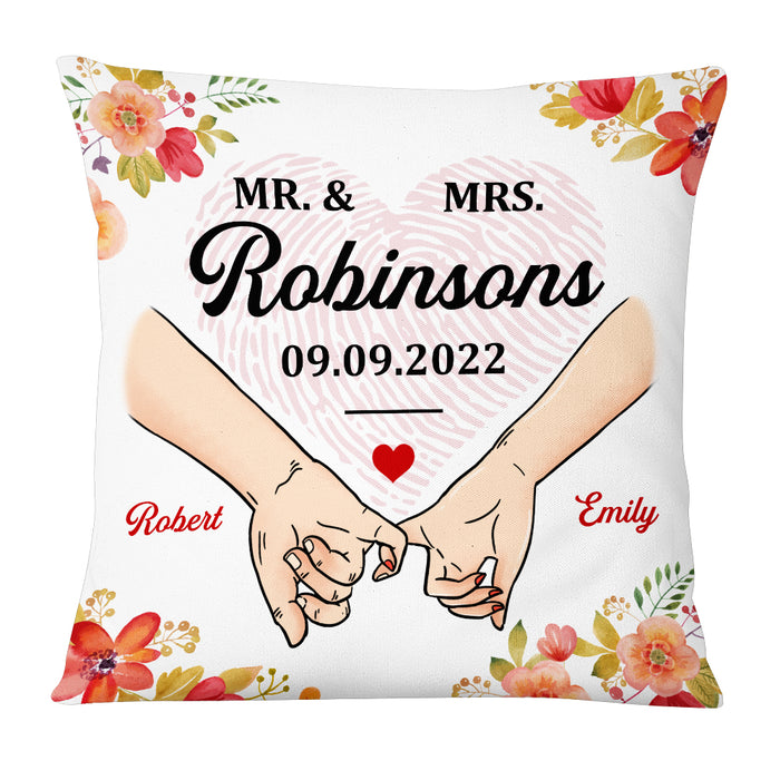 Personalized Mr & Mrs Wedding Pillow JL203 32O53 1
