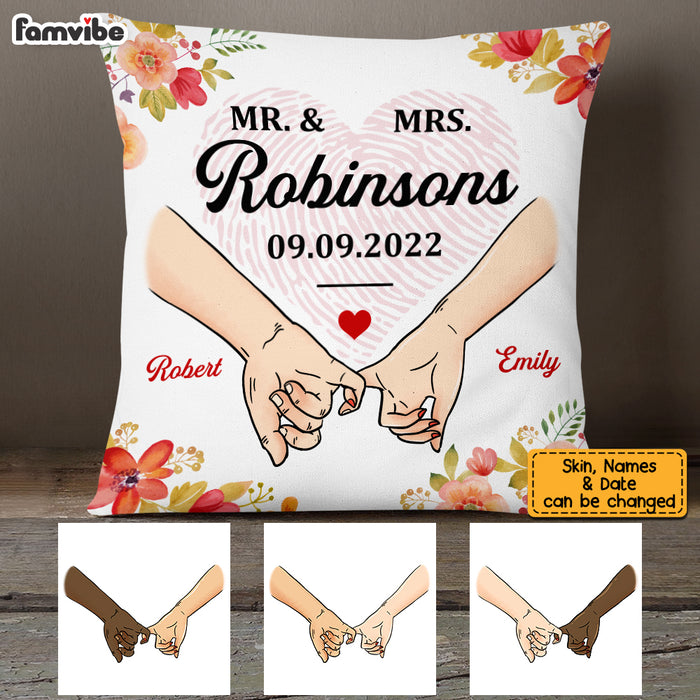 Personalized Mr & Mrs Wedding Pillow JL203 32O53 1