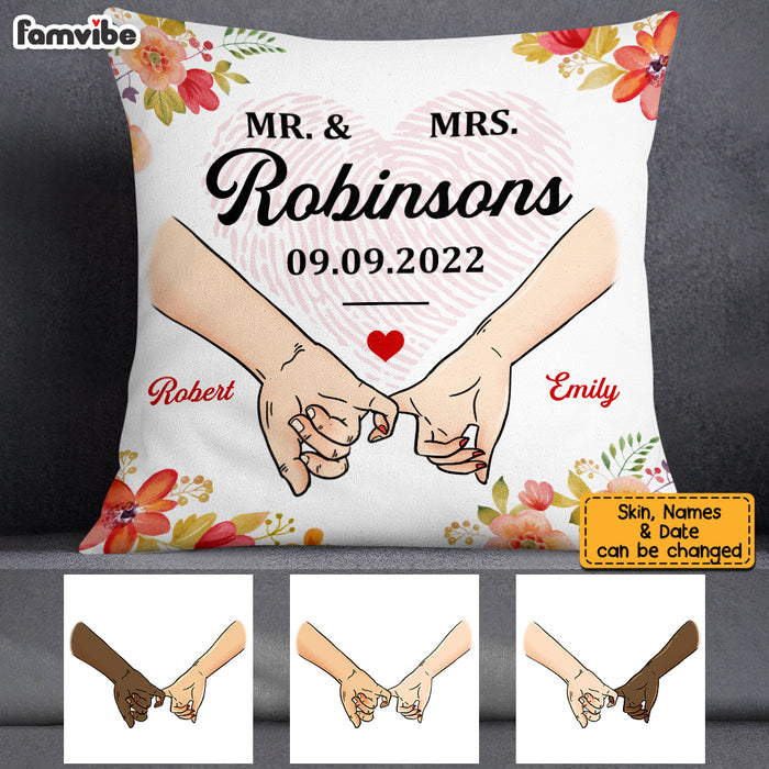Personalized Mr & Mrs Wedding Pillow JL203 32O53 1