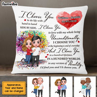 Personalized Old Couple I Choose You Pillow JL201 23O47 thumb 1
