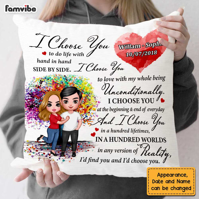 Personalized Old Couple I Choose You Pillow JL201 23O47 1