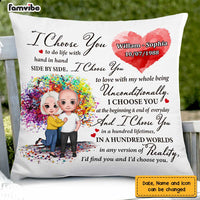 Personalized Old Couple I Choose You Pillow JL201 23O47 thumb 1