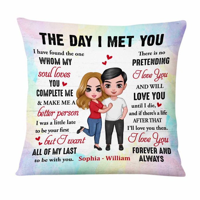 Personalized Couple The Day Pillow JL202 23O47 1