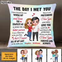 Personalized Couple The Day Pillow JL202 23O47 thumb 1
