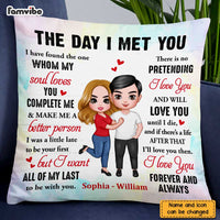 Personalized Couple The Day Pillow JL202 23O47 thumb 1
