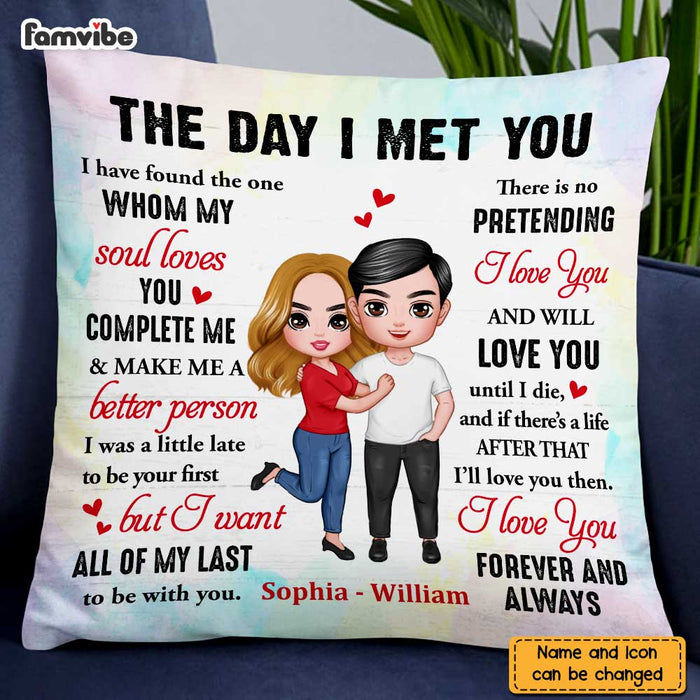 Personalized Couple The Day Pillow JL202 23O47 1