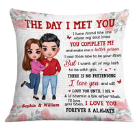 Personalized Couple The Day Pillow JL203 23O28 thumb 1