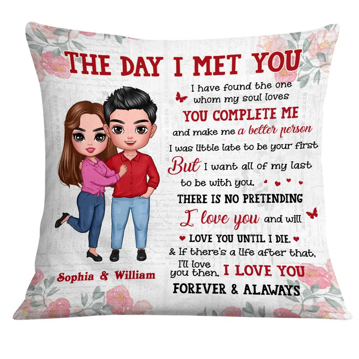 Personalized Couple The Day Pillow JL203 23O28 1