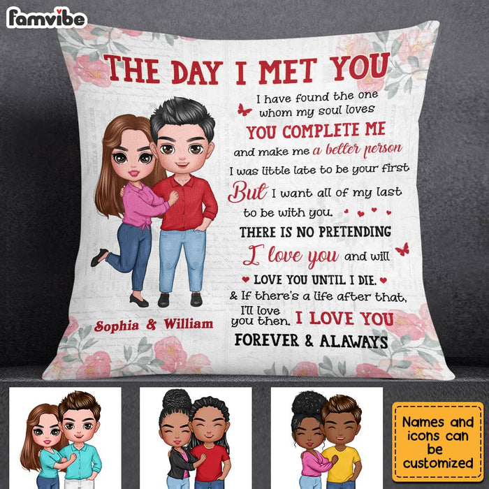 Personalized Couple The Day Pillow JL203 23O28 1