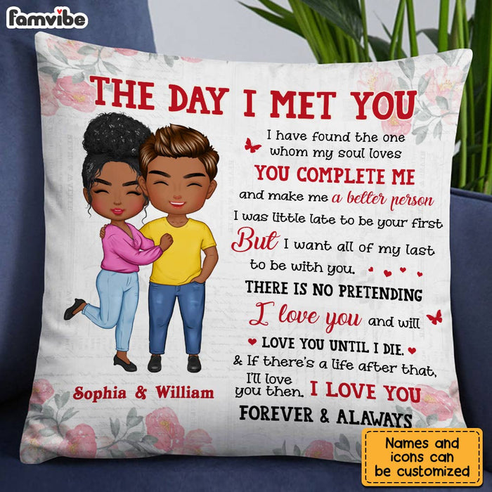Personalized Couple The Day Pillow JL203 23O28 1
