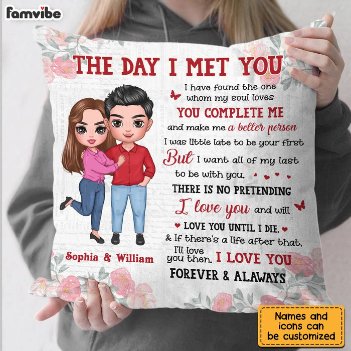 Personalized Couple The Day Pillow JL203 23O28 1