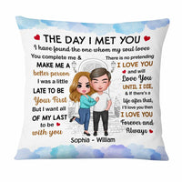 Personalized Couple The Day Pillow JL204 23O47 thumb 1