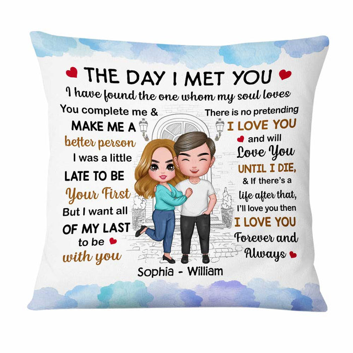 Personalized Couple The Day Pillow JL204 23O47 1