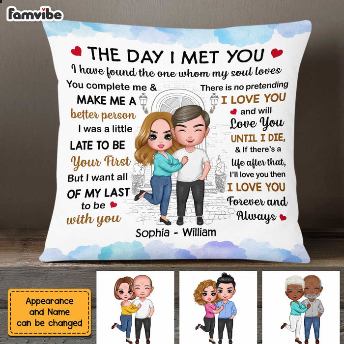 Personalized Couple The Day Pillow JL204 23O47 1