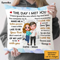 Personalized Couple The Day Pillow JL204 23O47 thumb 1