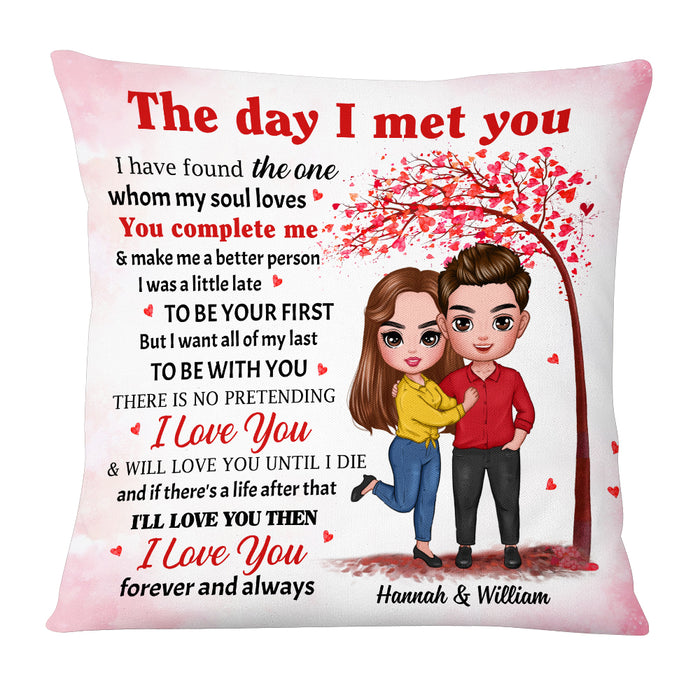 Personalized Couple The Day Pillow JL208 23O53 1