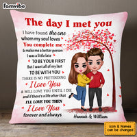 Personalized Couple The Day Pillow JL208 23O53 thumb 1